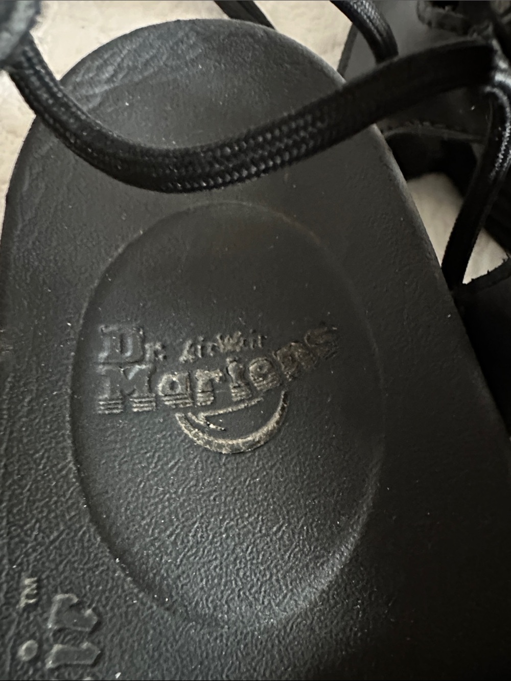 Women’s Doc Marten Black Leather Gladiator Sandals - Picture 4 of 5